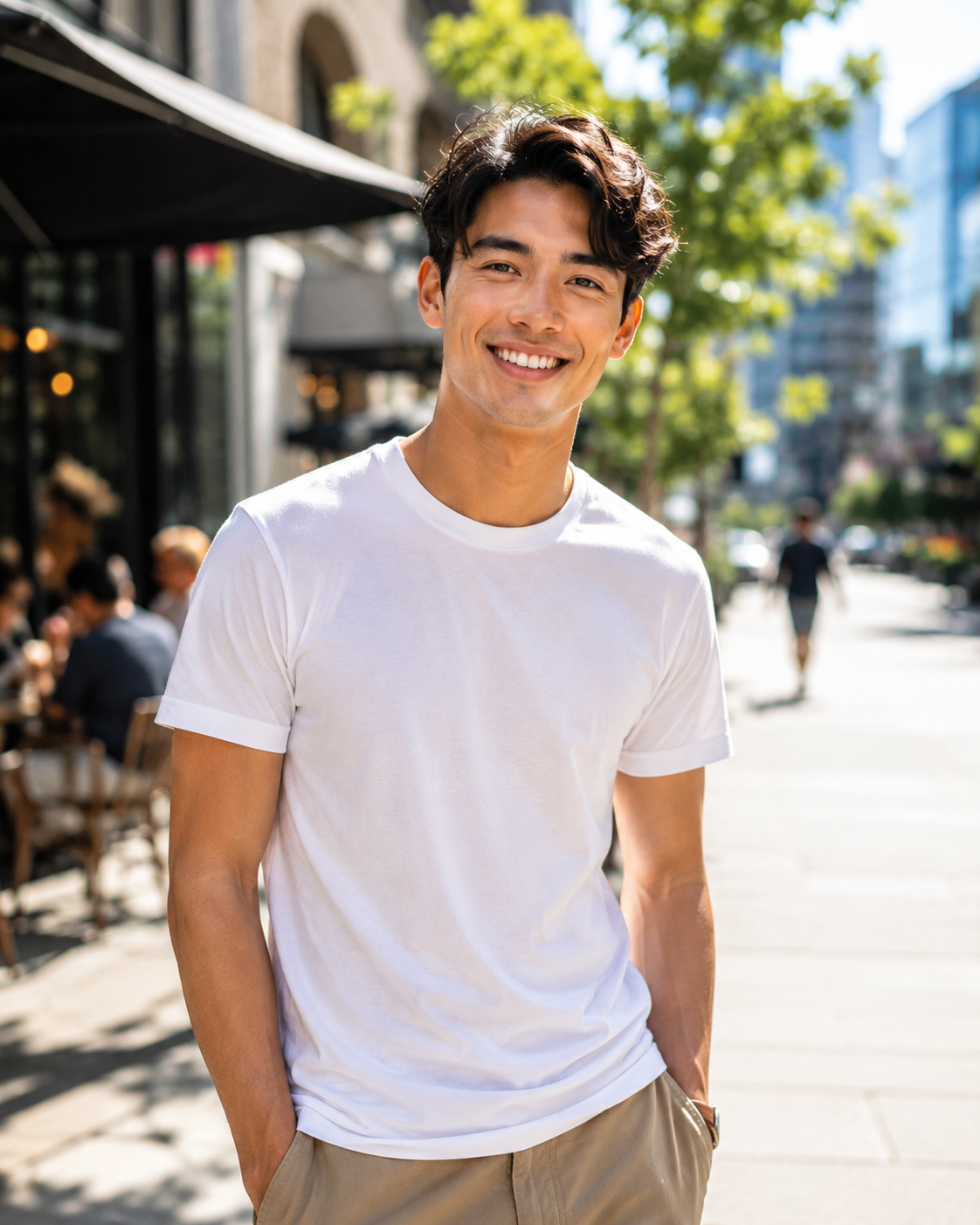 Confident young man outdoors