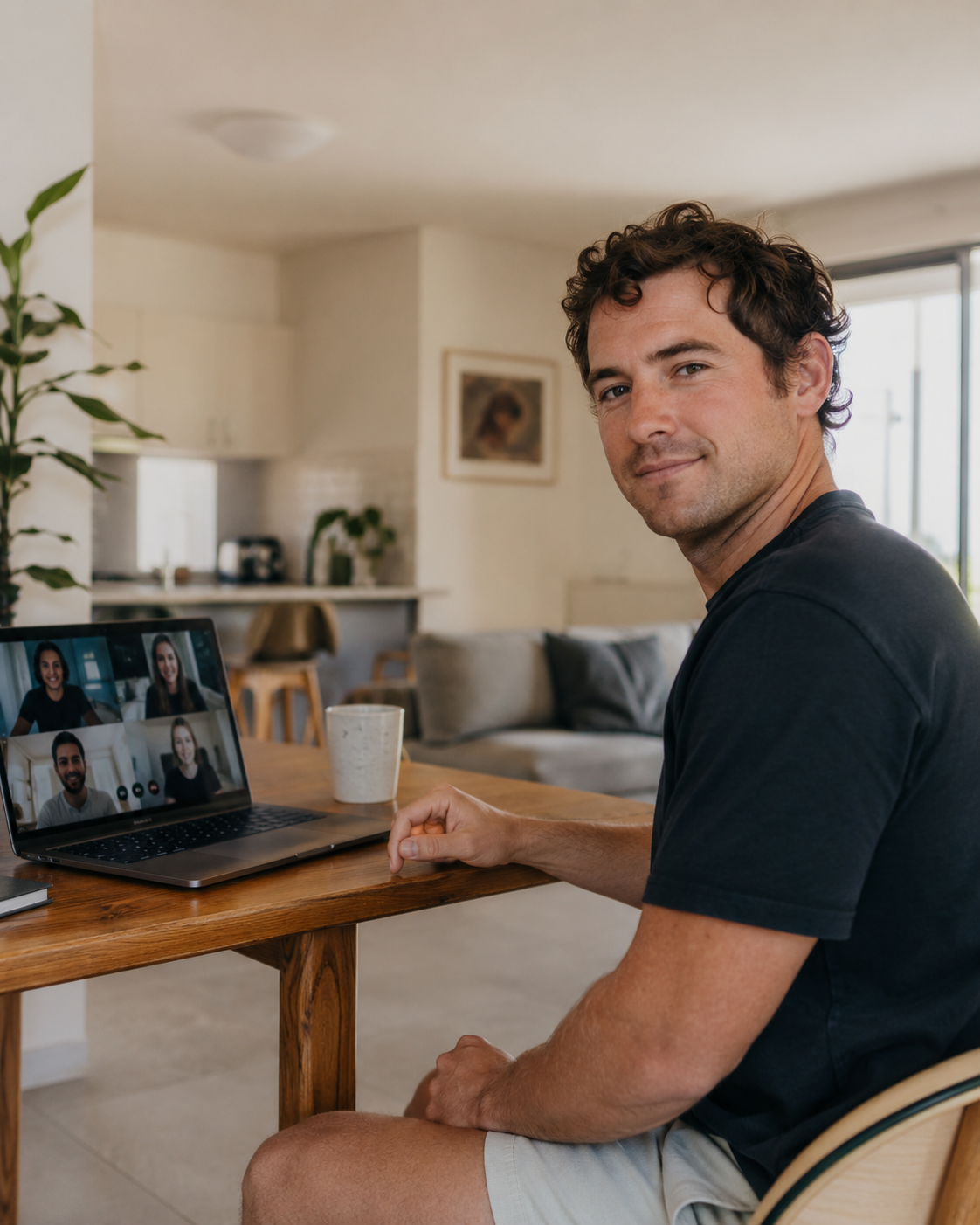 Person on telehealth video call with doctor