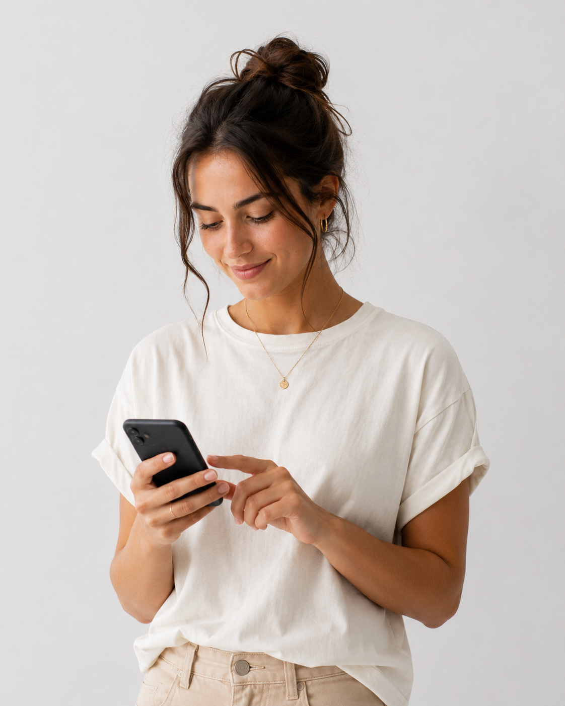 Person filling form online